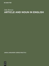 book Article and Noun in English