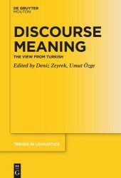 book Discourse Meaning: The View from Turkish