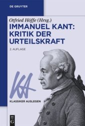 book Immanuel Kant: Kritik der Urteilskraft