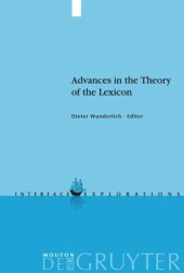 book Advances in the Theory of the Lexicon