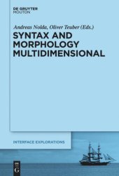 book Syntax and Morphology Multidimensional