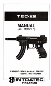 book Intratec TEC-22 Manual (All Models)