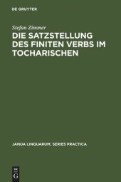 book Die Satzstellung des finiten Verbs im Tocharischen