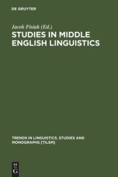 book Studies in Middle English Linguistics