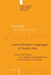 book Lesser-Known Languages of South Asia: Status and Policies, Case Studies and Applications of Information Technology