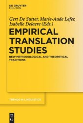 book Empirical Translation Studies: New Methodological and Theoretical Traditions