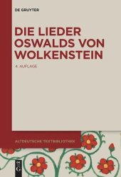 book Die Lieder Oswalds von Wolkenstein