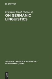 book On Germanic Linguistics: Issues and Methods