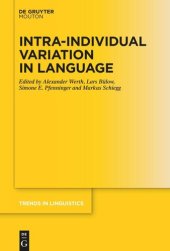 book Intra-individual Variation in Language