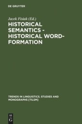 book Historical Semantics - Historical Word-Formation