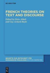 book French theories on text and discourse