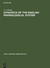 book Dynamics of the English Phonological System