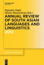 book Annual Review of South Asian Languages and Linguistics: 2012