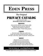 book Eden Press Privacy Catalog - 2020-2021 Edition