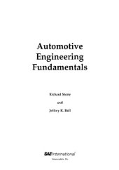 book Automotive Engineering Fundamentals