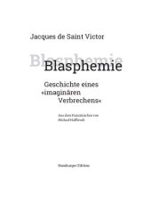 book Blasphemie. Geschichte eines »imaginären Verbrechens«