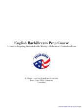 book English Bachillerato Prep Course