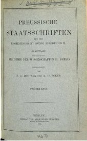 book Preußische Staatsschriften aus der Regierungszeit König Friedrichs II. (1746-1756)