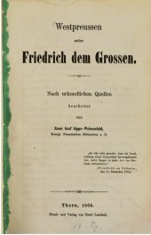 book Westpreußen unter Friedrich dem Großen