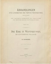 book Die Eibe in Westpreußen, ein aussterbender Waldbaum