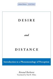 book Desire and Distance: Introduction to a Phenomenology of Perception