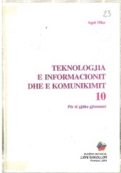 book Teknologjia e informacionit dhe e komunikimit 10. Për të gjitha gjimnazet