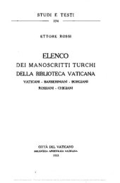 book Elenco dei manoscritti turchi della Biblioteca Vaticana