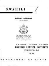 book Swahili : basic course