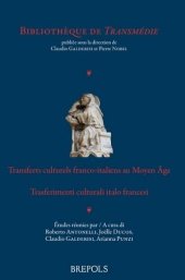 book Transferts culturels franco-italiens au Moyen Âge – Trasferimenti culturali italo francesi