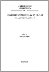 book Anaritius' Commentary on Euclid: The Latin Translation, I-IV