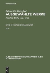 book Ausgewählte Werke: Teil 1 Deutsche Sprachkunst. Erster Teil