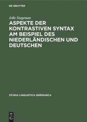 book Aspekte der kontrastiven Syntax am Beispiel des Niederländischen und Deutschen