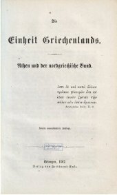 book Die Einheit Griechenlands. Athen und der nordgriechische Bund