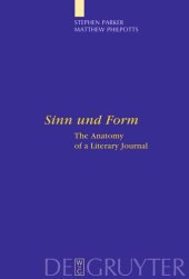 book "Sinn und Form": The Anatomy of a Literary Journal