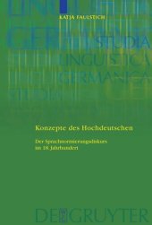 book Konzepte des Hochdeutschen: Der Sprachnormierungsdiskurs im 18. Jahrhundert