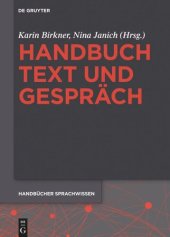 book Handbuch Text und Gespräch