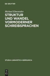 book Struktur und Wandel vormoderner Schreibsprachen