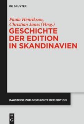 book Geschichte der Edition in Skandinavien