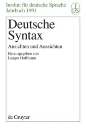 book Deutsche Syntax: Ansichten und Aussichten