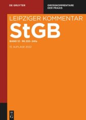 book Strafgesetzbuch. Leipziger Kommentar: Band 12 §§ 232-241a