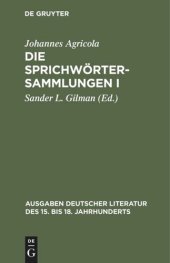 book Die Sprichwörtersammlungen I/II