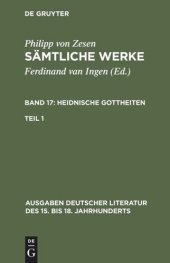 book Sämtliche Werke: Band 17/1 Die Heidnischen Gottheiten. Erster Teil