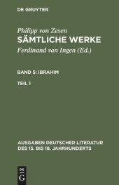 book Sämtliche Werke: Band 5/1 Ibrahim. Erster Teil