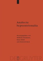 book Analecta Septentrionalia: Beiträge zur nordgermanischen Kultur- und Literaturgeschichte