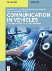 book Communication in Vehicles: Cultural Variability in Speech Systems