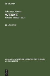 book Werke: Band 1 Romane