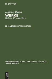 book Werke: Band 4 Vermischte Schriften