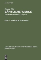 book Sämtliche Werke. Band 1 Dramatische Dichtungen: (Irenaromachia. Perseus)