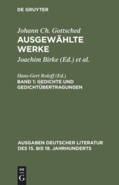 book Ausgewählte Werke: Band 1 Gedichte und Gedichtübertragungen