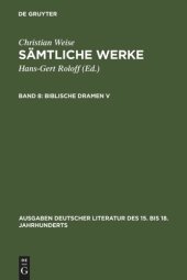 book Sämtliche Werke: Band 8 Biblische Dramen V